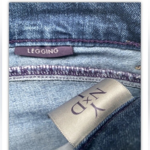 NYDJ Women Petite Blue Jeans Size 4P Cotton Lift Tuck Technology skinny Legging - Picture 9 of 11